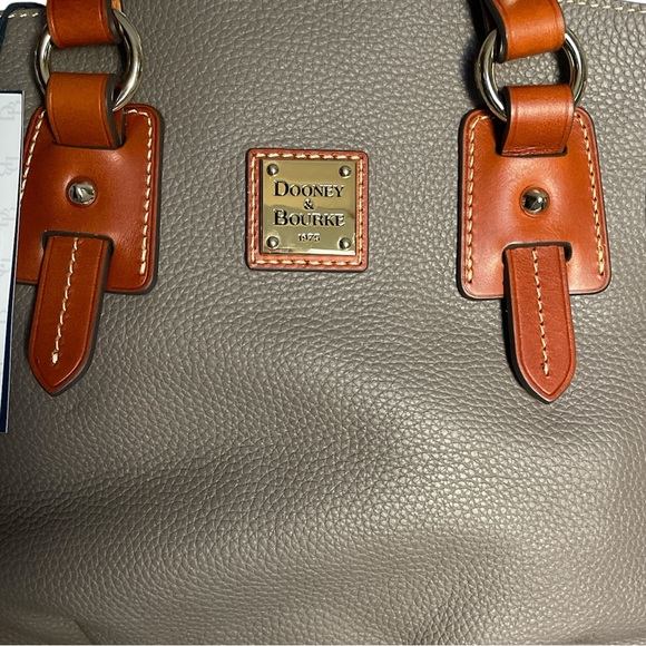 Dooney & Bourke Pebble Leather Small Winged Shopper Bag  0143 - Picture 3 of 13